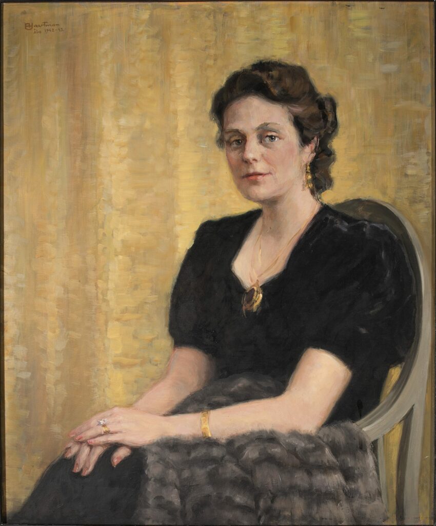 Haartman Axel Irma Furstenborg-Hannelius f. Streng,1942-43 Olja på skiva