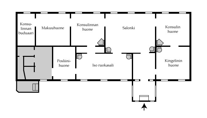 Pohjapiirros Ett Hem -museosta